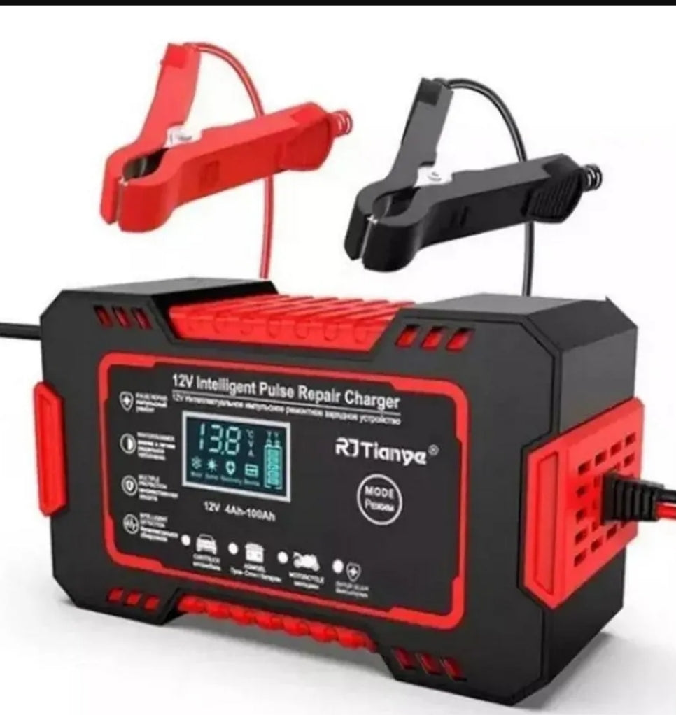Cargador Inteligente de Baterias Carro/Moto 12 V - 6 A